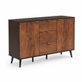 Dunkelbraunes Sideboard mit MDF und Walnussfurnier