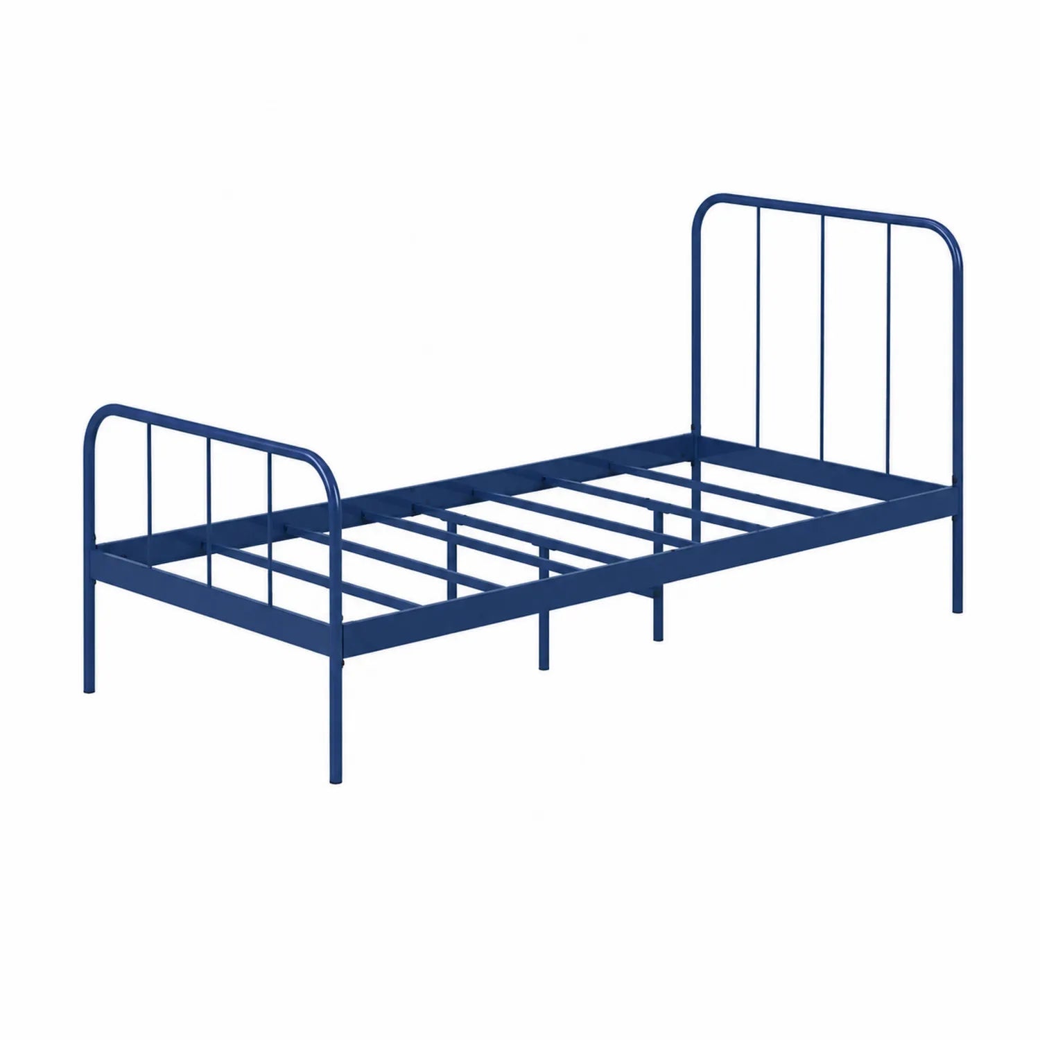 Metallbett Stahl 200x90 cm Blau