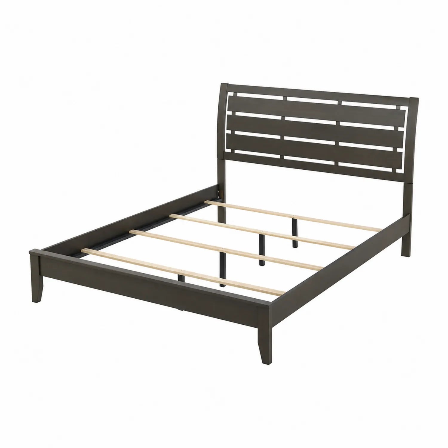 Metallbett Rahmen 140x200 cm Stahl Schwarz