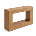 Rechteckiger Konsolentisch aus Holz in Braun 120x30x75 cm