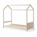 Kinderhausbett Holz Beige 200x90 cm