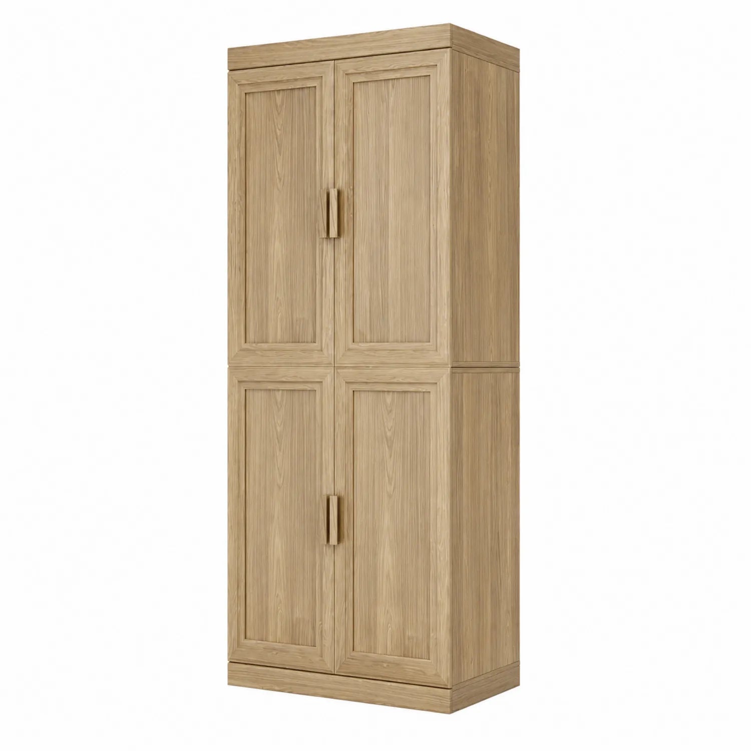 Eichenholzschrank mit 4 Türen, 180 cm Höhe
