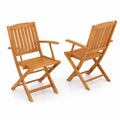 2er Set Klappstuhl Holz Natur