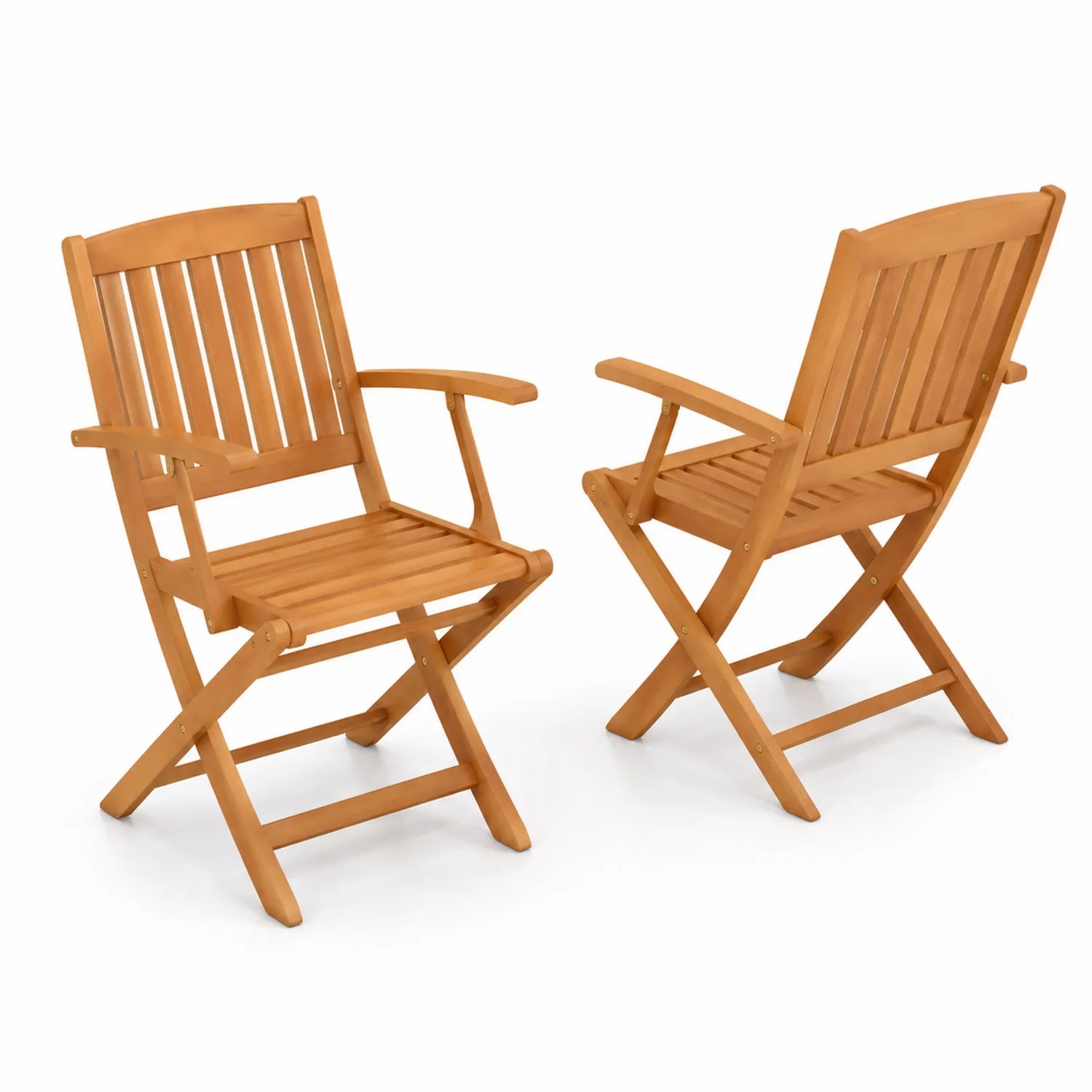 2er Set Klappstuhl Holz Natur