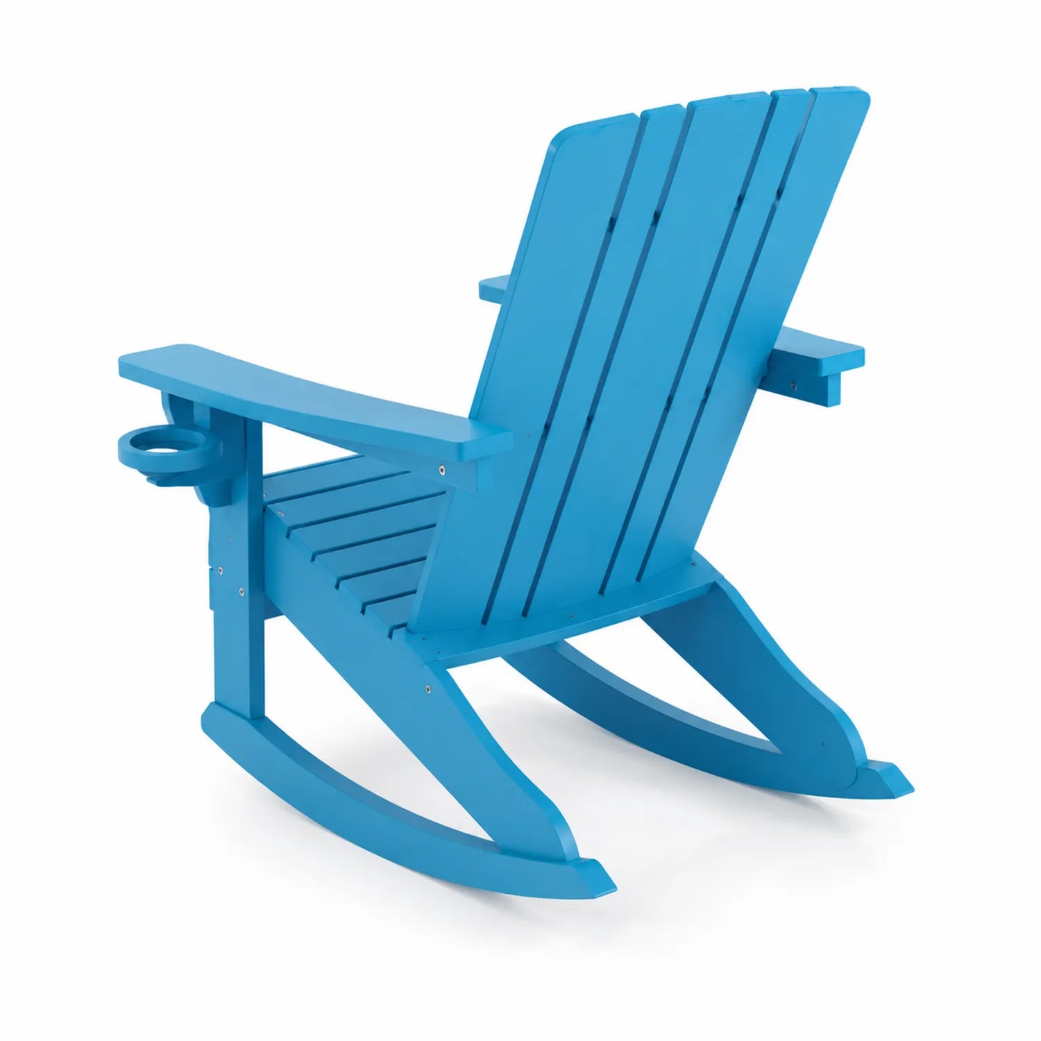 Schaukelstuhl aus HDPE Blau für Outdoor