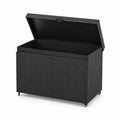Polyrattan Aufbewahrungsbox Schwarz 120x50x60 cm