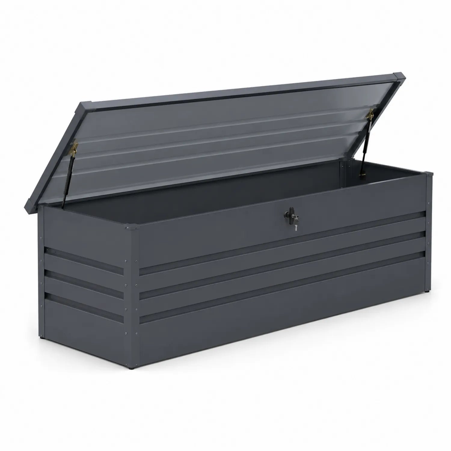 Metall Aufbewahrungsbox Stahl 100x45x45 cm Grau