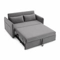 2-Sitzer Schlafsofa aus Samt in Grau