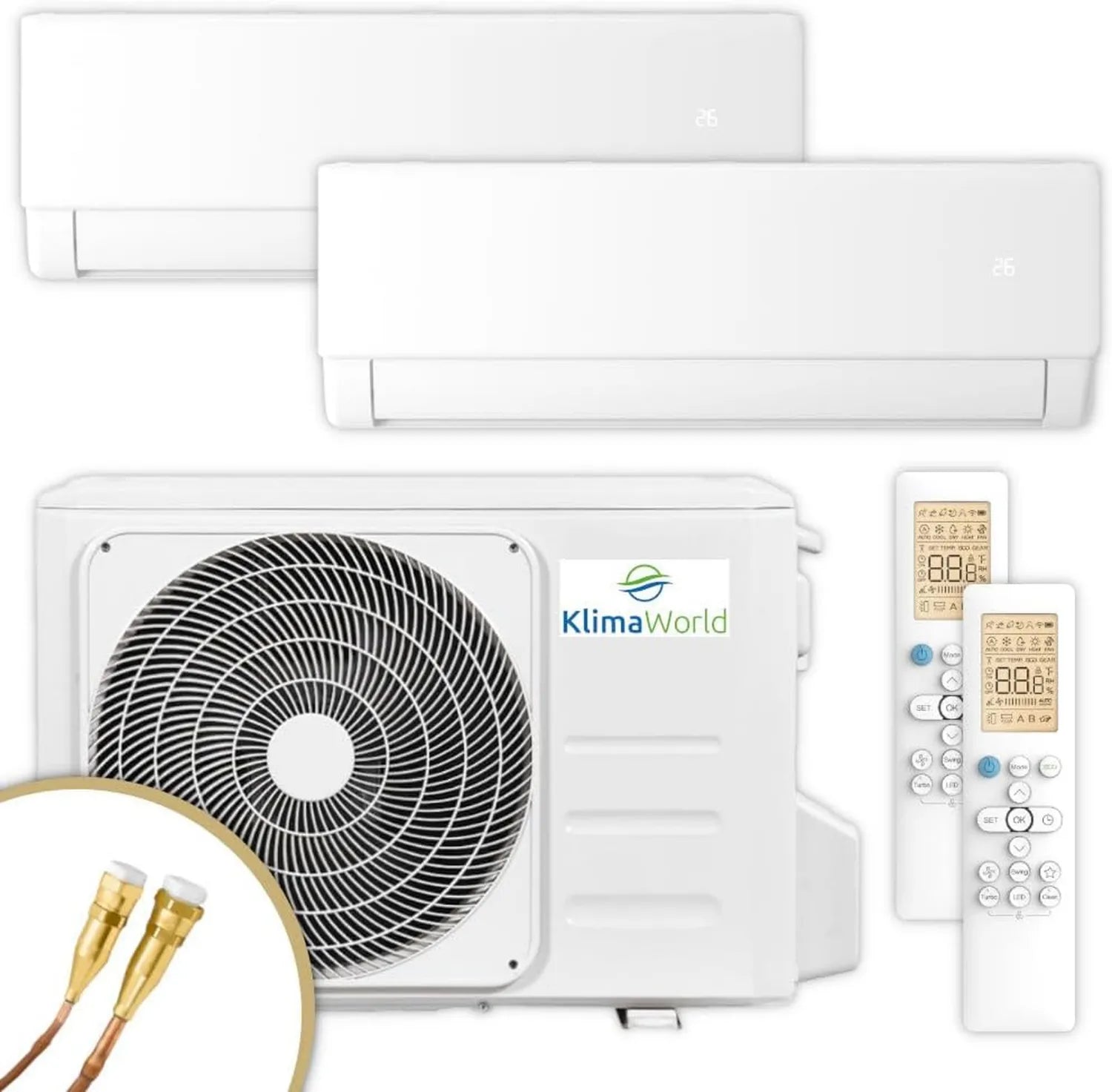 NEXA S5 E Duo Multisplit Klimaanlage mit 2x2,6 kW und Schnellverbindung