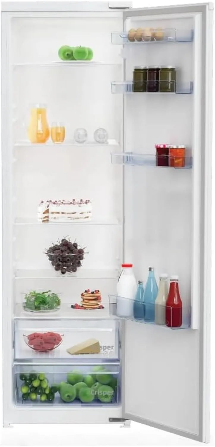 Beko BSSA315K4SN Einbaukühlschrank, 178 cm Nischenhöhe, 309 L, Schlepptür, LED-Beleuchtung, Weiß