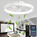 Leiser LED-Deckenventilator mit Fernbedienung und dimmbarer Beleuchtung, 64W, umkehrbar, 5 Flügel, 6 Geschwindigkeiten, Timer, Weiß