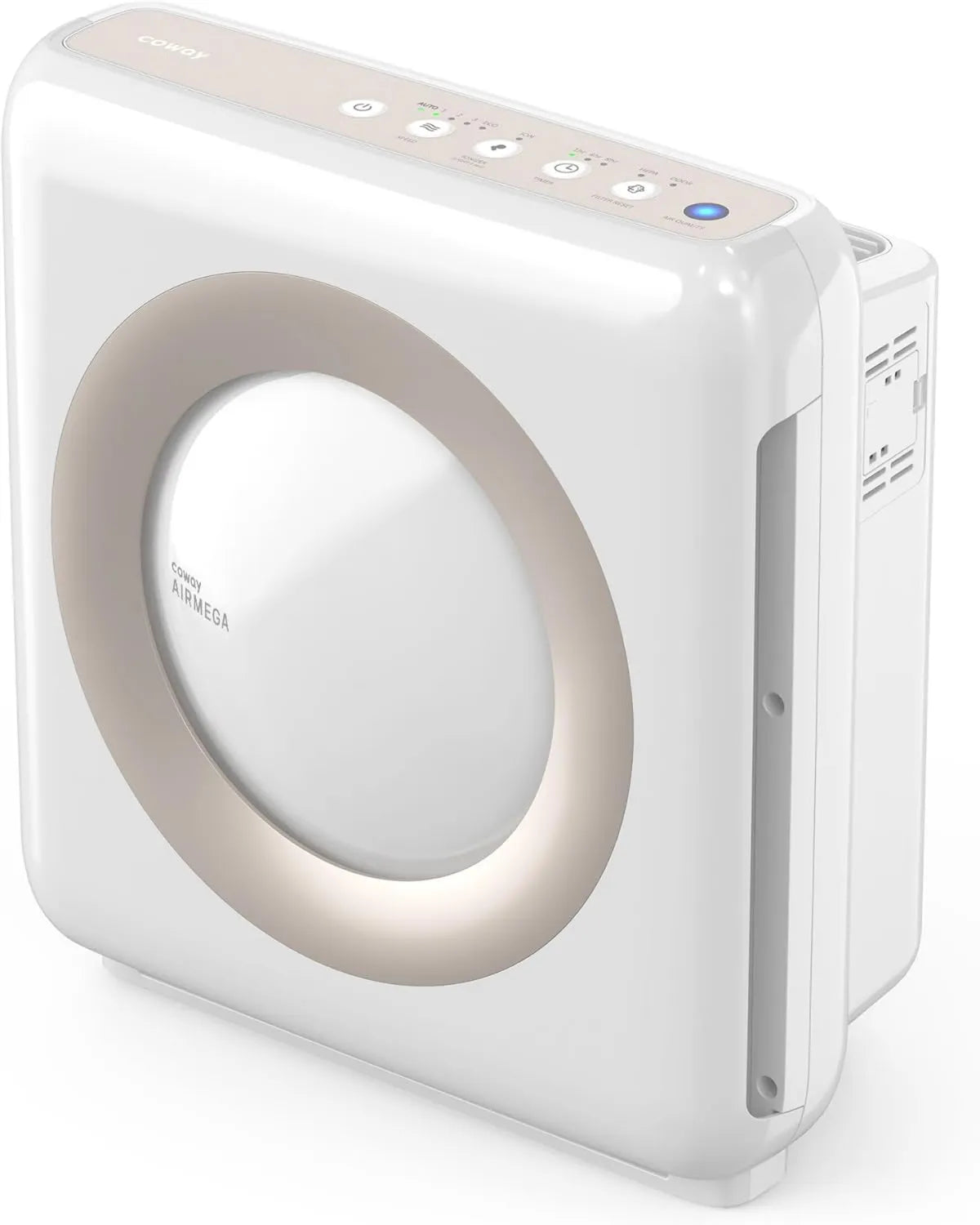 COWAY Luftreiniger mit ECARF-Zertifikat, effizienter ECO-Modus, entfernt 99,999% der Partikel bis 0,01 µm, ideal für Allergiker, CADR 421m³/h, Modell ap-1512hh MIGHTY, Farbe Weiß