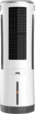 5-in-1 Luftkühler mit Verdunstung, 110W, großer 18L Tank, leise 1600m³/h Umluft, inkl. Fernbedienung, weiß/grau