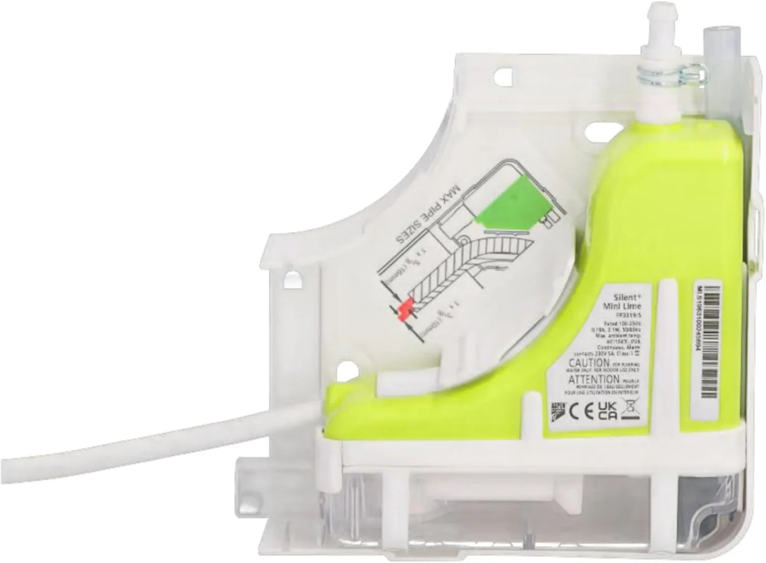 ASPEN Silent+ Mini Lime Eckkanalpumpe für Wandklimageräte der 5. Generation (Slimline)