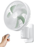 Kompakter Wandventilator mit Fernbedienung, 22 cm Oszillation, 4 Geschwindigkeiten, Timer und 90° Schwenkfunktion