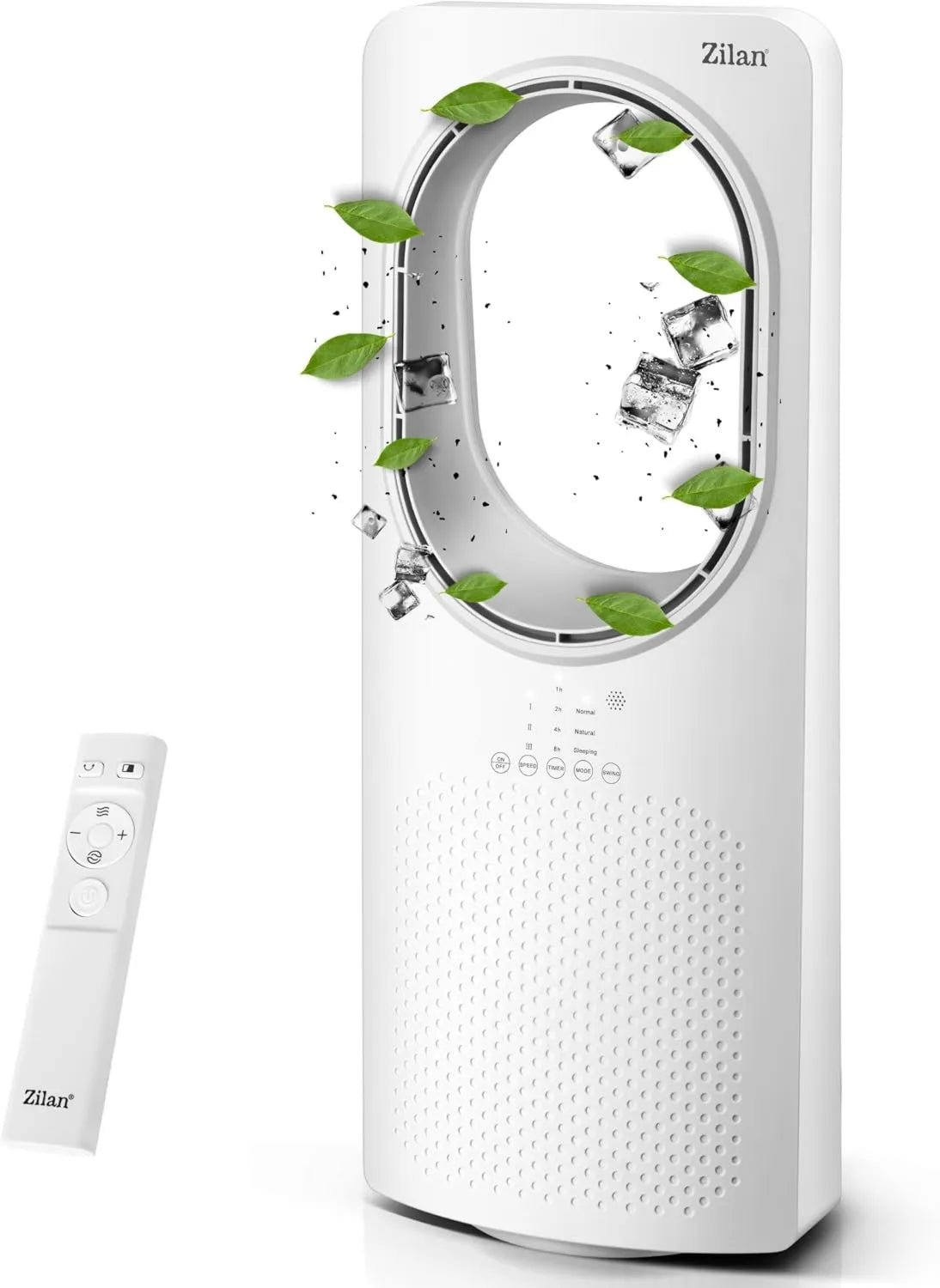 Energiesparender Zilan Turmventilator mit Fernbedienung und Kühlfunktion