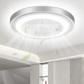 Moderne LED Deckenventilatorlampe 50W mit Fernbedienung, 3000-6500K, 6 Geschwindigkeiten, Flüsterleise für Wohnzimmer und Schlafzimmer, Ø50cm