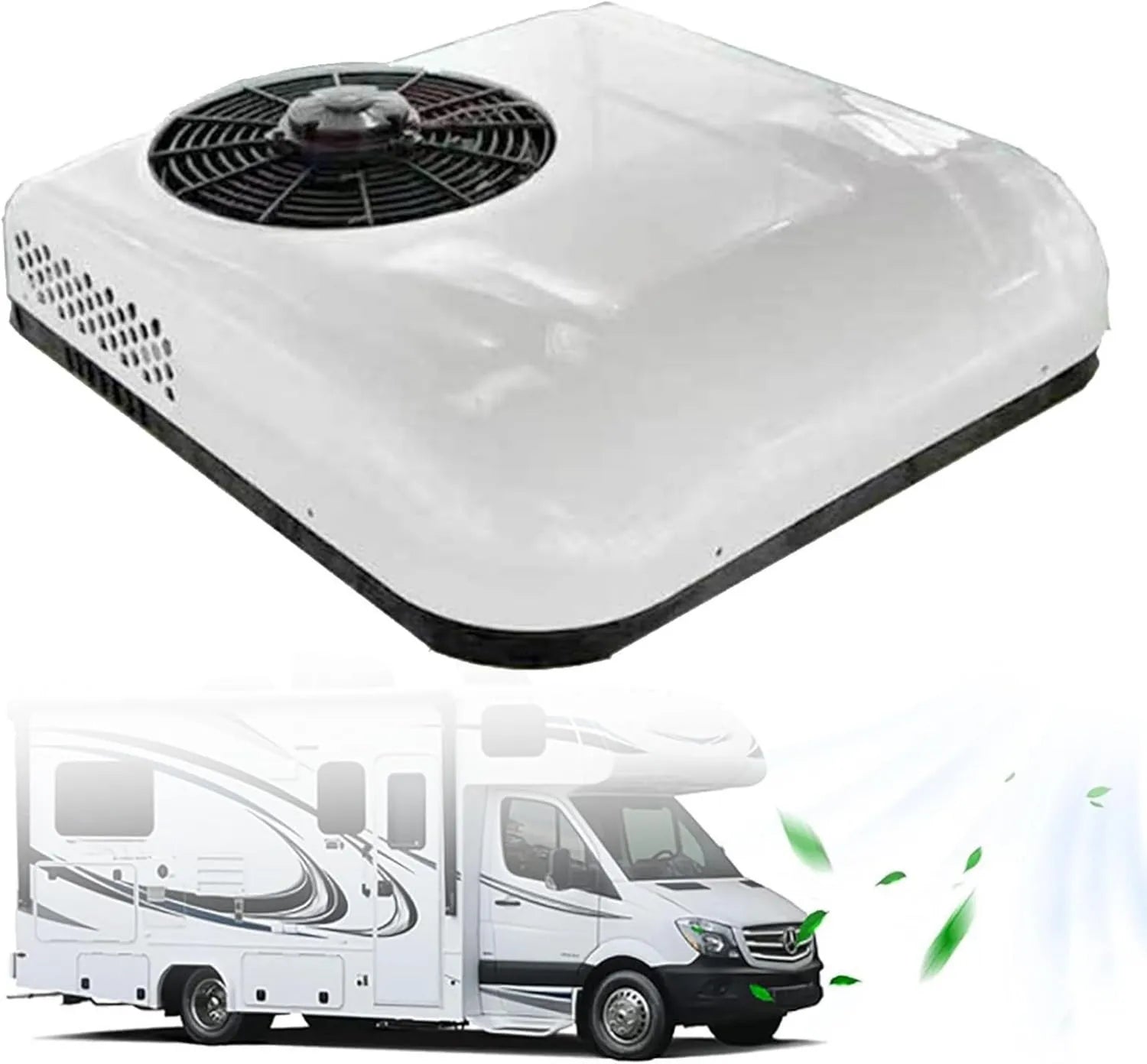 12V/24V Dachklimaanlage für Wohnmobile und LKW, Effiziente Kühlung für Reisen in Anhänger und Camper, Weiß
