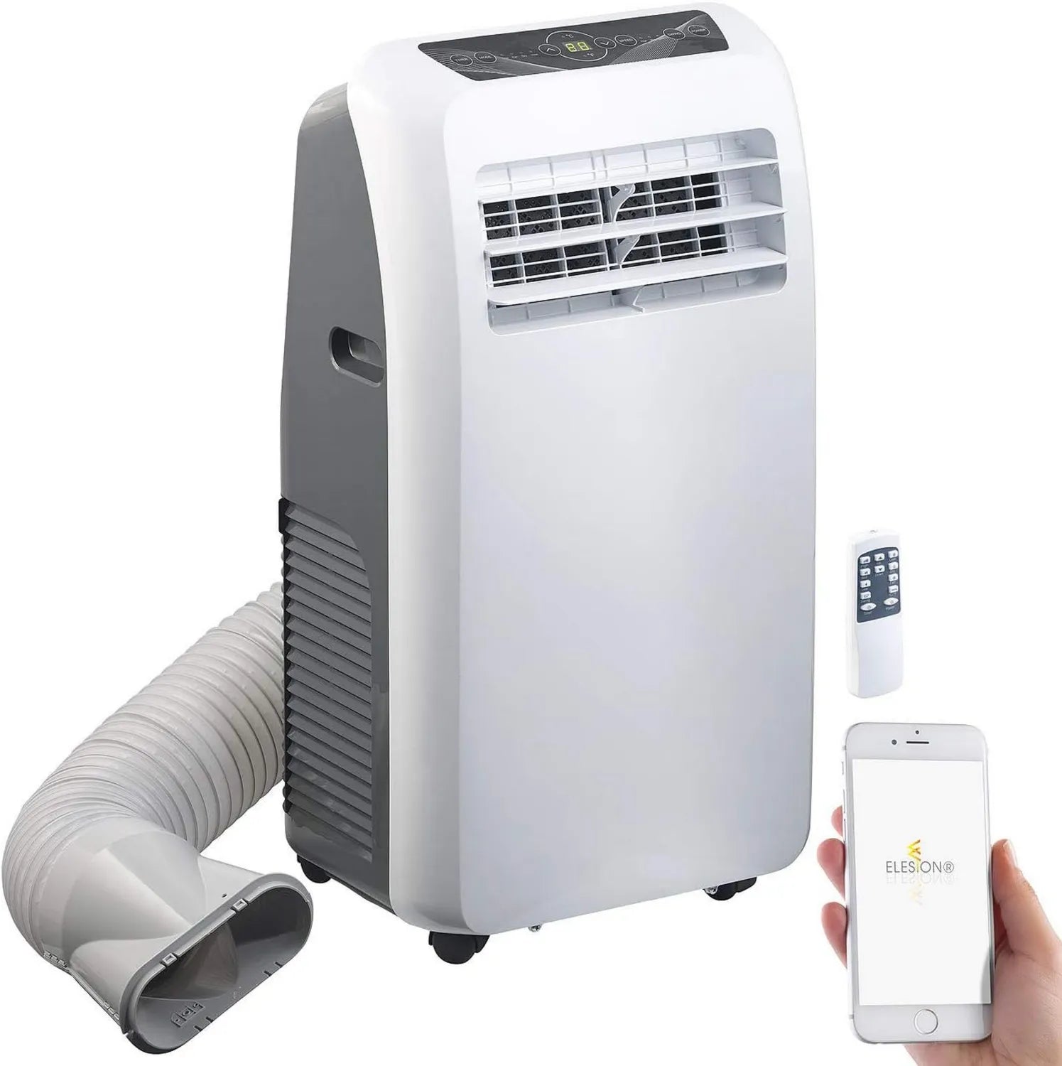Tragbare WLAN-Klimaanlage mit App-Steuerung, 9000 BTU/h, 2600 Watt, Alexa-kompatibel