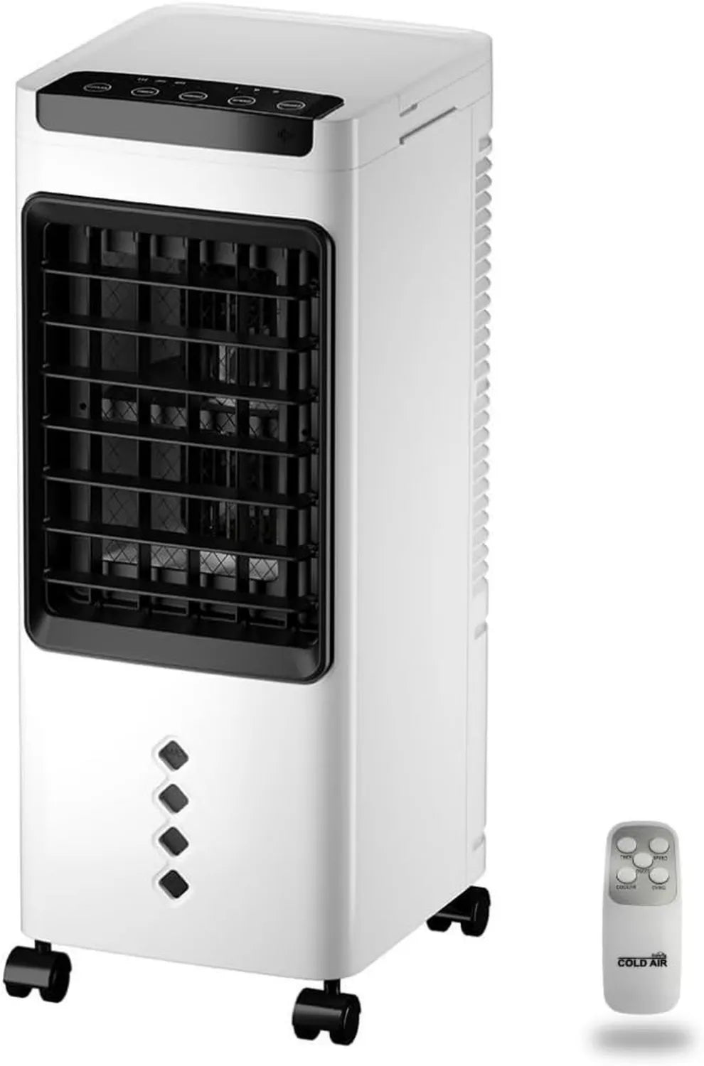 Mobiler 3-in-1 Luftkühler mit Verdunstung, 60W Energiesparend, inkl. Fernbedienung, Timer und 3 Geschwindigkeiten