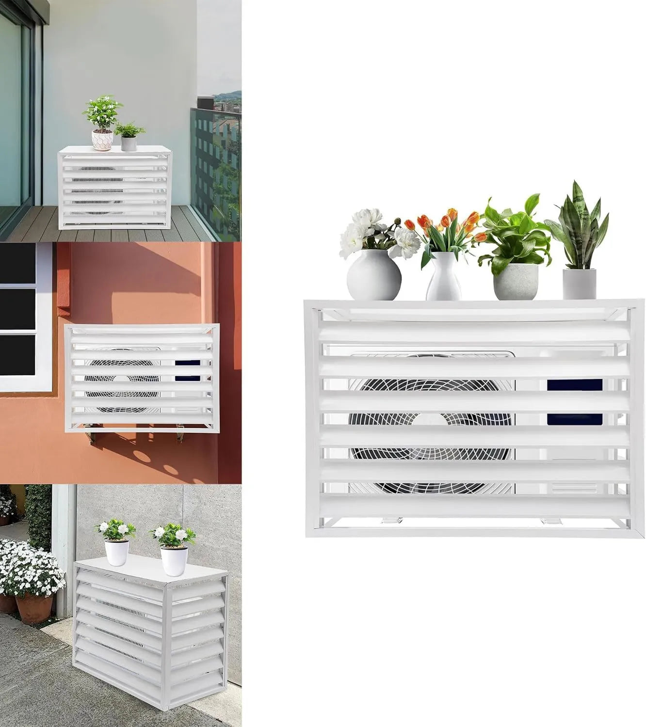 Wasserdichte Aluminiumabdeckung für Außengeräte, Schutz für Klimaanlage und Wärmepumpe