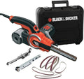 BLACK+DECKER Präzisionsbandschleifer KA902EK-QS mit Staubabsaugung, für vielseitige Materialien und schwer erreichbare Bereiche