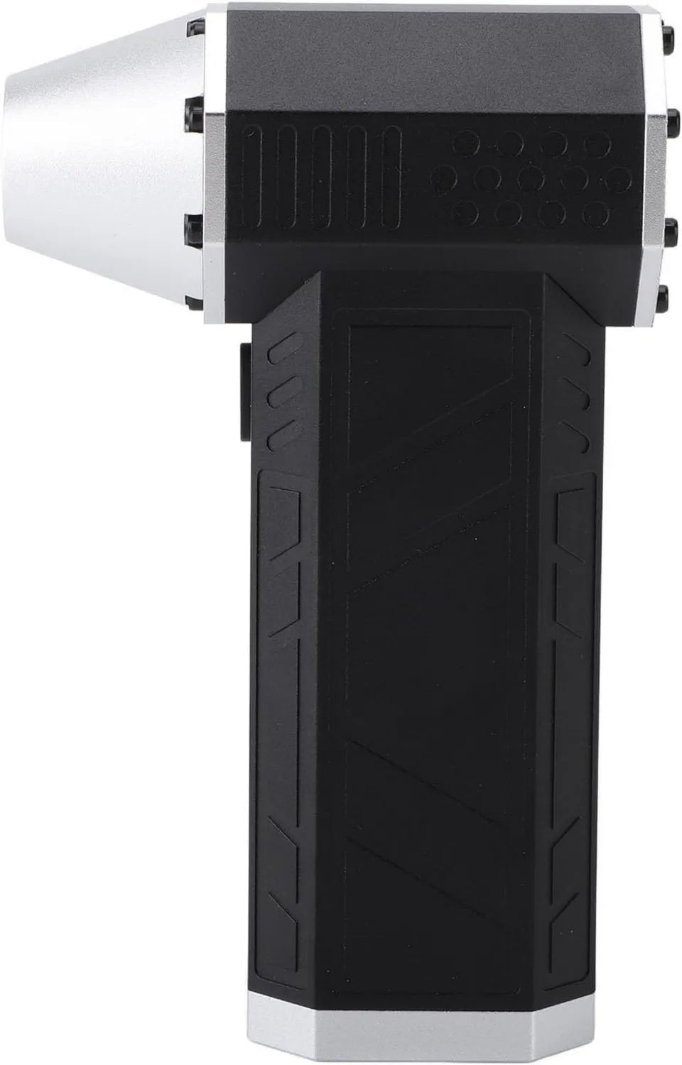 Tragbarer Mini-Ventilator mit Bürstenlosem Motor, Ideal für Reisen und Camping, Hohe Geschwindigkeit, Leicht, Schwarz-Silber