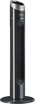 Leiser 90 cm Turmventilator mit Oszillation, 3 Modi und Timer - Anthrazit