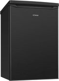 Bomann Kühlschrank mit Gefrierfach, 109L, energieeffizient, leise, kompakt, 4-Sterne, wechselbarer Türanschlag, schwarz