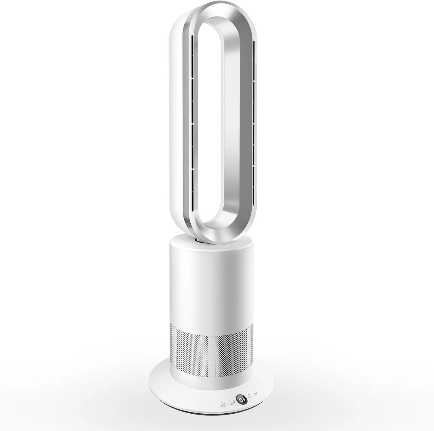 TP09Plus 2-in-1 Turmventilator - 10 Kühlstufen & 3 Heizstufen, mit Fernbedienung und LED-Touch, leise für Zuhause
