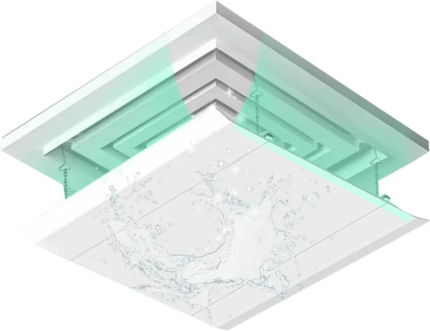 Einstellbarer Windabweiser für Klimaanlagen, 60cm, Ideal für Zuhause, Büro und Hotel