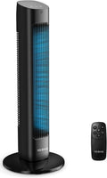 YASHE 80cm Leiser Turmventilator mit Fernbedienung, 3 Geschwindigkeiten & 2 Modi, 28 dB, 85° Oszillation, 15-Stunden-Timer, Ideal für Schlafzimmer, Büro, Zuhause