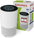 Soehnle AirFresh Pro 400: Effektiver Luftreiniger mit 4-fach Filtersystem, beseitigt 99,95% Bakterien & Viren, ideal für Allergiker, HEPA & Aktivkohle, UV-C-Licht