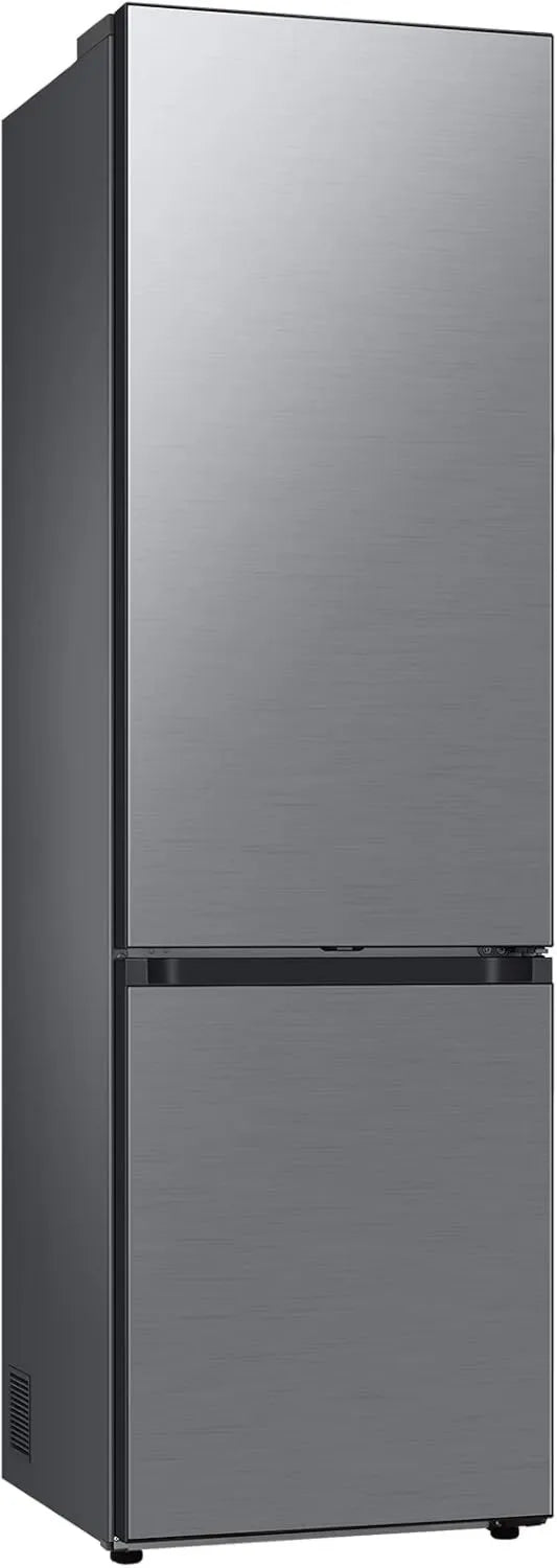 Samsung Bespoke Kühl-Gefrierkombination, 203 cm, 387 l, AI-Steuerung, Twin Cooling+, automatischer Eisbereiter, No Frost+, Digitaler Inverter-Kompressor, Edelstahloptik