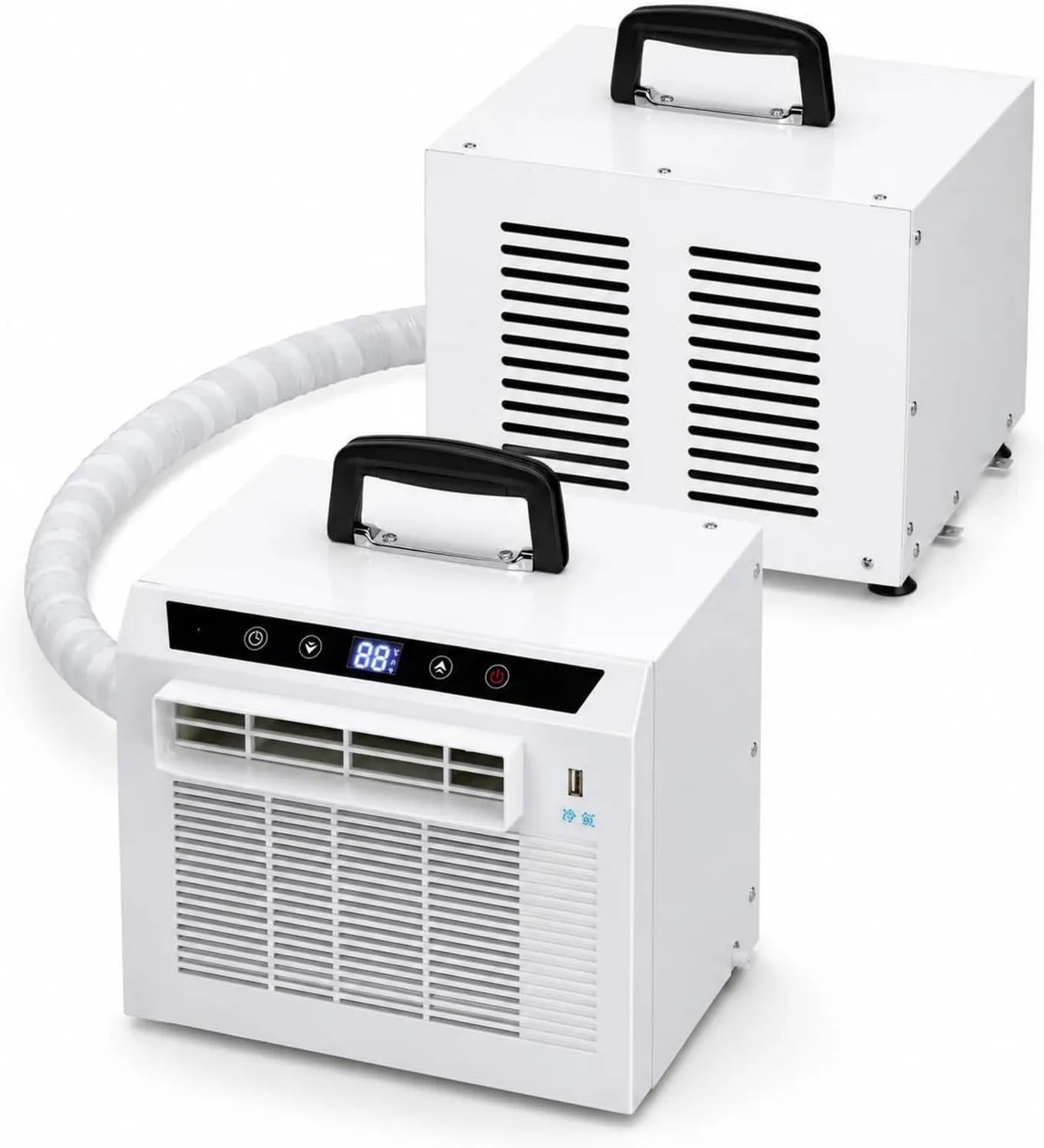 Tragbare Split-Klimaanlage 3000 BTU mit Fernbedienung und Timer, ideal für Zuhause und Büro