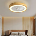 Leiser Deckenventilator mit LED-Licht und Fernbedienung, Holzoptik, umkehrbare Luftrichtung, 72W für Wohn- und Schlafbereiche