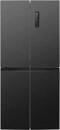 Bomann French Door Kühl-Gefrierkombination 362L, No Frost, MultiAirflow, Schwarz-Inox