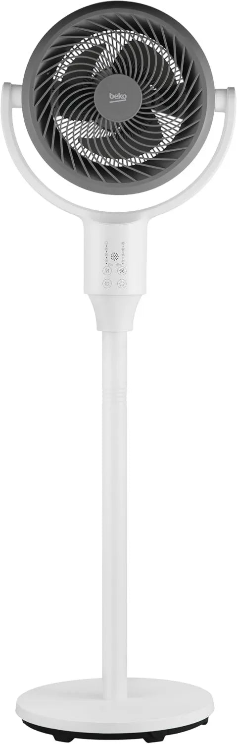 Beko 2-in-1 Ventilator, 30W, Höhen- und Neigungsanpassung, 4 Geschwindigkeiten, Weiß
