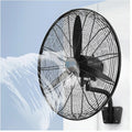Leistungsstarker Wandventilator mit 3 Stufen, Metallkonstruktion und Doppelkugellagermotor