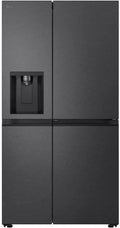 LG Side-by-Side Kühlschrank 641L, Energie E, Door-in-Door, Eis/Wasser, UVNano, No Frost, Schwarz