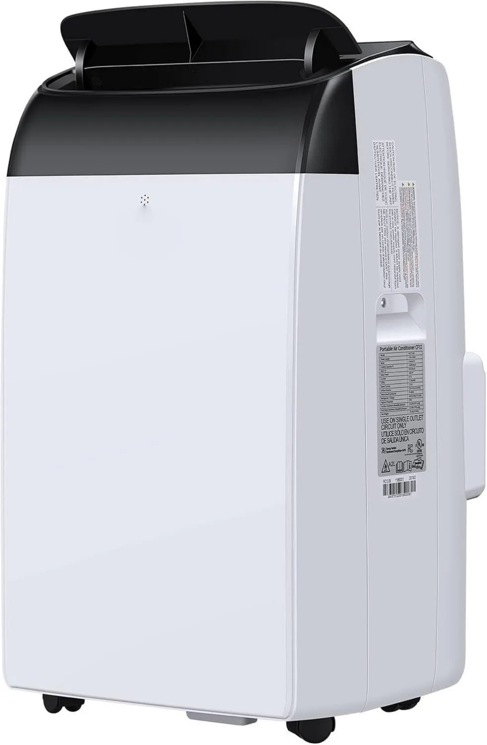 Leistungsstarkes 14000 BTU mobiles Klimagerät mit Fernbedienung, 3-in-1 Funktion: Klimaanlage, Ventilator und Entfeuchter für Räume bis 750 qm