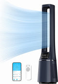 Midea Turmventilator & Luftreiniger 2-in-1, H13 HEPA, 27 dB, LED-Display, Fernbedienung, Oszillation, 12H Timer, App-kompatibel mit Alexa & Google