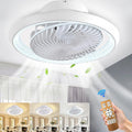LED Deckenventilator mit Beleuchtung und Fernbedienung, 72W, Dimmbar, 360° Drehbar, Ideal für Wohnzimmer, Esszimmer, Schlafzimmer, Ø 49CM