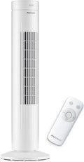 Leiser Turmventilator mit Fernbedienung und Timer, 76 cm, ideal für Schlafzimmer und Büro