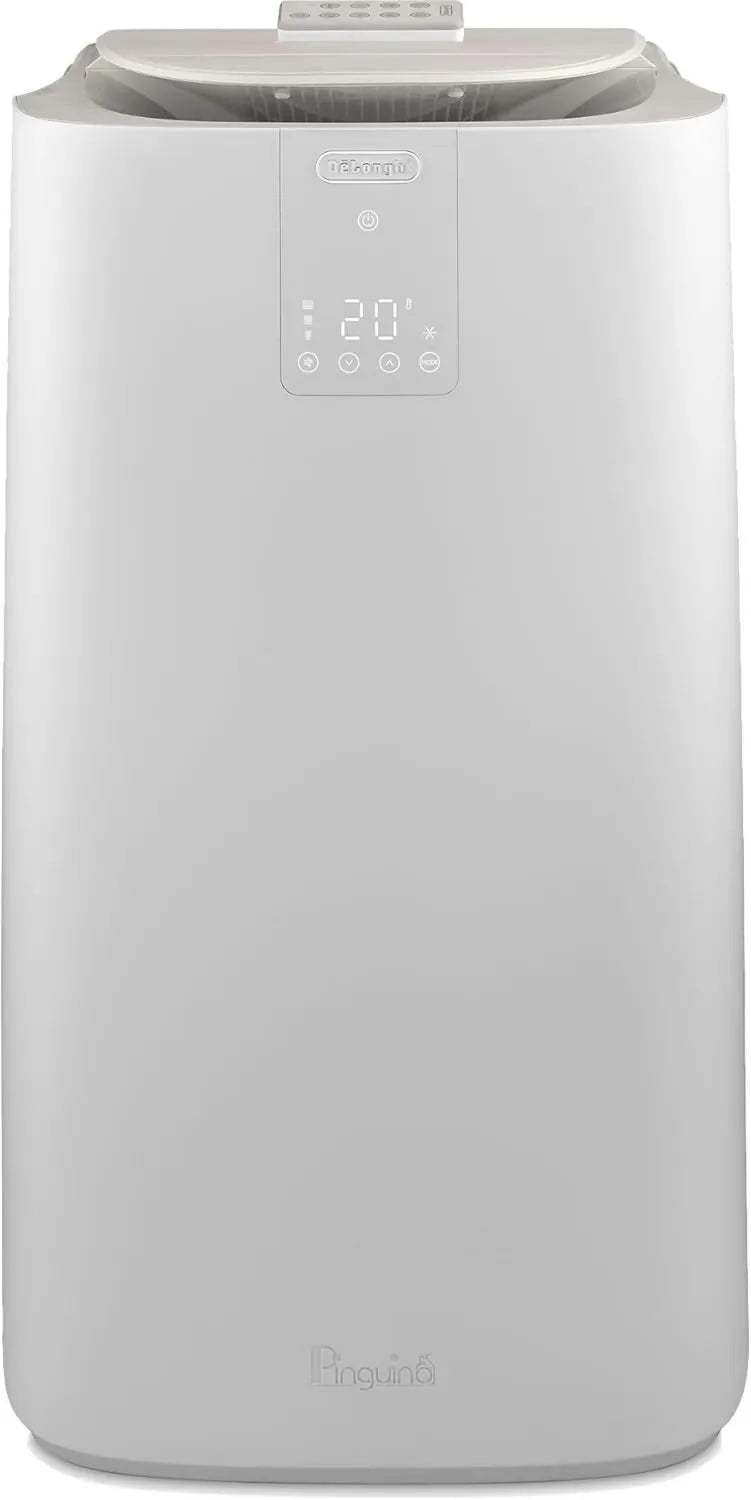 De'Longhi Pinguino Klimaanlage Mobil, Leise & Tragbar, 11.500 BTU/h, Für 100m³ Räume, Entfeuchter, R290, Energieklasse A+, 24-Stunden-Timer, Inkl. Fernbedienung, 2.7kW, Weiß