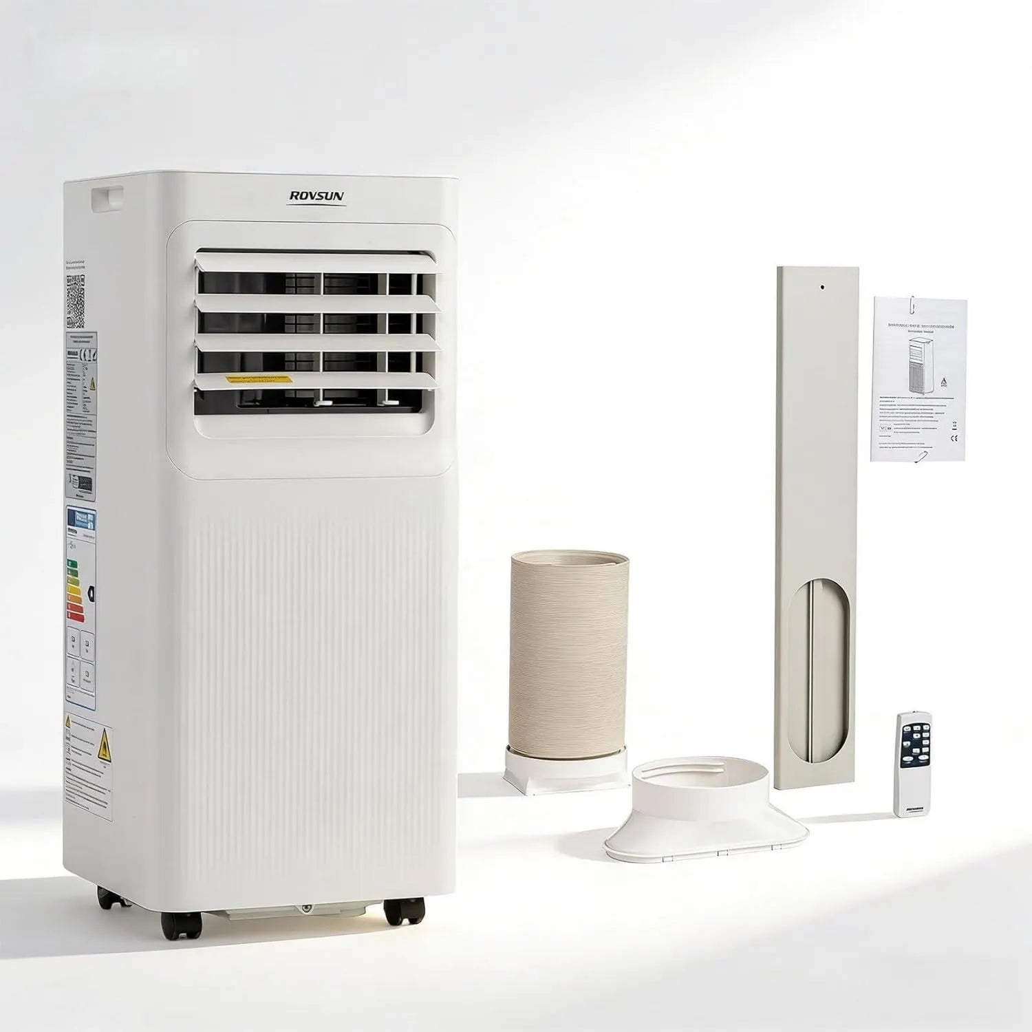 ROVSUN 3-in-1 Mobile Klimaanlage 9000 BTU mit Abluftschlauch, LED-Display, Fernbedienung, APP-Steuerung & 24-Stunden-Timer