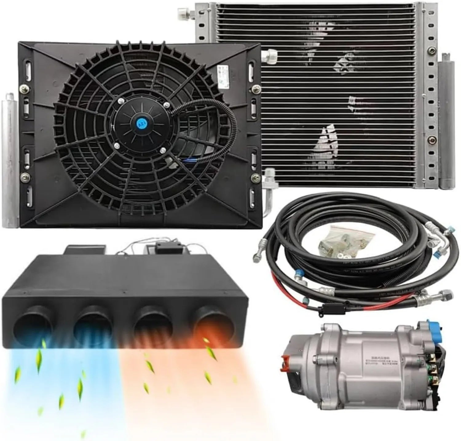 Energieeffiziente 12V Klimaanlage mit Heizfunktion für Classic Cars und Vans