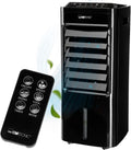 Clatronic 3-in-1 Luftkühler mit Fernbedienung und Timer, leiser Ventilator mit 3 Stufen und Rollen