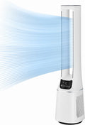 Midea Turmventilator 2-in-1 mit Luftreiniger, 38dB, CADR 120, LED-Anzeige, Fernbedienung, Oszillation, 12-Stunden-Timer, Weiß
