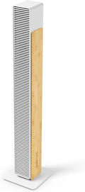 Stadler Form Ventilator Nick, leiser Turmventilator mit 10 Stufen, Schwenkfunktion, Timer & Fernbedienung, ideal für Schlafzimmer & Büro, Bambusdesign, Weiß